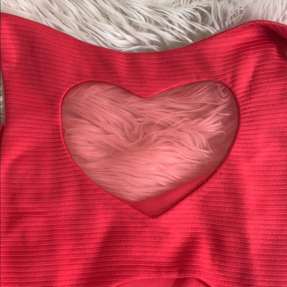 pink dress w/ mesh heart back - Picture 6 of 7